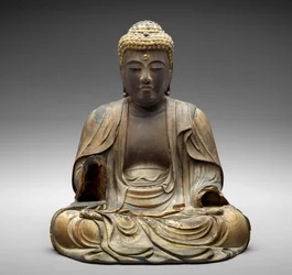 Amida, 1472 (polykromt træ)